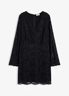 Kanten jurk met trompetmouwen, bonprix