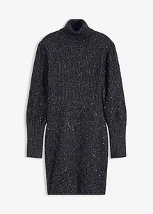 Gebreide jurk met pailletten, bonprix