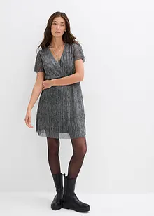 Korte glanzende jurk, bonprix