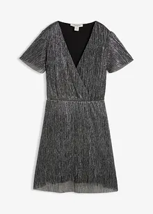 Korte glanzende jurk, bonprix