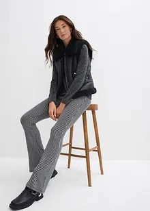 Uitlopende legging met glittergaren, bonprix