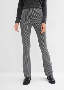 Uitlopende legging met glittergaren, bonprix