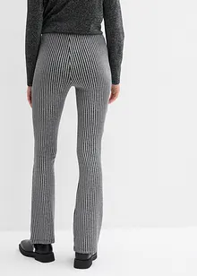 Uitlopende legging met glittergaren, bonprix