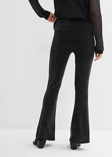 Flared legging met glitter, bonprix