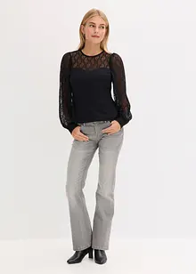 Longsleeve met kant, bonprix