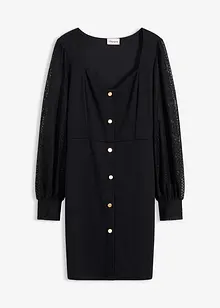 Mini jurk met diep decolleté, bonprix