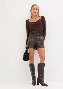 Top met watervalhals, bonprix