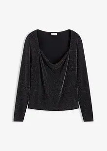 Top met watervalhals, bonprix