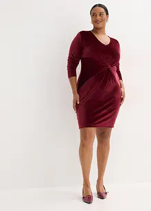 Mini jurk van glanzend fluweel, bonprix