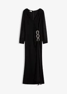 Maxi jurk met strass applicatie, bonprix