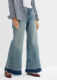 Wide leg jeans, mid waist, bonprix