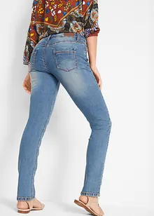 Straight stretch jeans, mid waist, bonprix