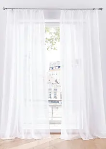 Transparant gordijn met fijne structuur (1 stuk), bonprix