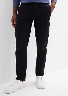 Cargo broek straight regular fit met puur katoen, bonprix