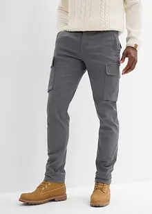 Cargo broek straight regular fit met puur katoen, bonprix