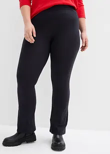 Wijd uitlopende legging van katoenmix (set van 2), bonprix