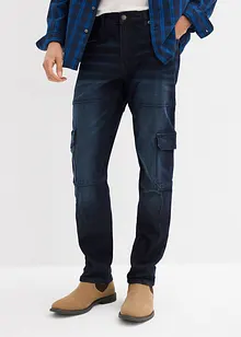 Slim fit cargo stretch jeans, straight, bonprix