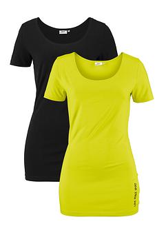Lang sportshirt met katoen (set van 2), bpc bonprix collection