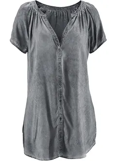 Cold dyed blouse van katoen, korte mouw, bonprix