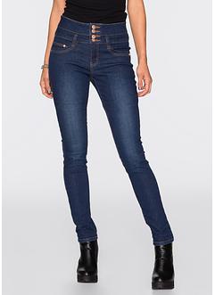 High waist jeans met lange knoopsluiting, RAINBOW