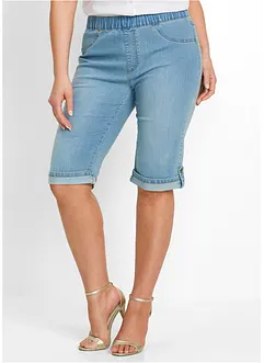 Jeans bermuda met elastische band, bonprix