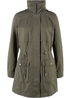 Katoenen parka met jersey voering, bonprix