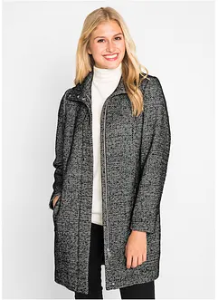 Korte coat voor tussenseizoen in wollen look, bonprix