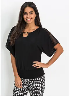 Blouse met kant, bonprix