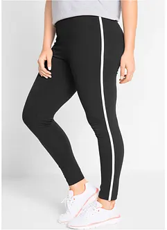 Sportlegging met contrastkleurige tapes, cropped, bonprix