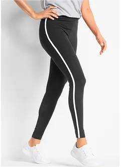 Sportlegging met contrastkleurige tapes, cropped, bonprix