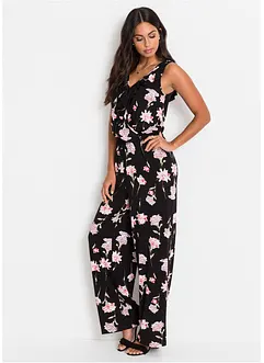 Jersey jumpsuit met bloemen, bonprix