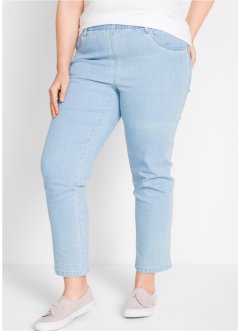 Mid waist jeans met comfortband, straight (set van 2), bpc bonprix collection