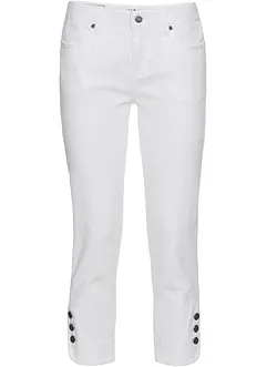 Slim fit mid waist jeans, cropped, bonprix