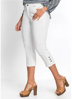 Slim fit mid waist jeans, cropped, bonprix