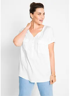 Viscose blouse met korte mouwen, bonprix