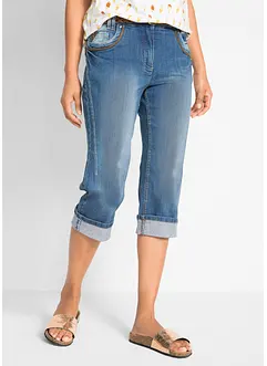 Slim fit capri jeans met mid waist, bonprix