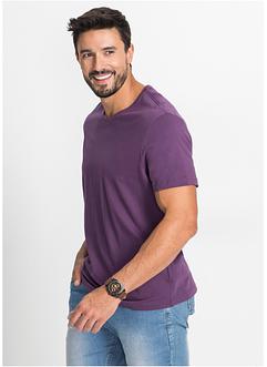 T-shirt met V-hals (set van 3), bpc bonprix collection