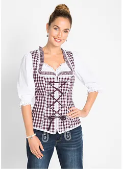 Tiroler bustier met ritssluiting, bonprix