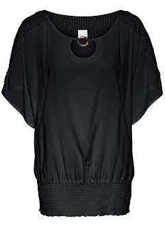 Blouse met kant, bonprix