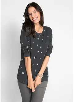 Katoenen longsleeve met print, bonprix