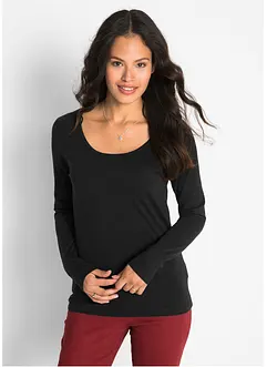 Longsleeve met ronde hals, bonprix