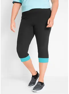 Capri sportlegging met contrastkleurige boorden, bonprix