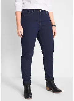 Twill broek met stretch en comfortband, slim fit, bonprix