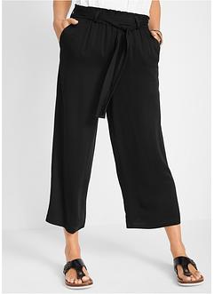 Viscose culotte met strikceintuur, bpc bonprix collection