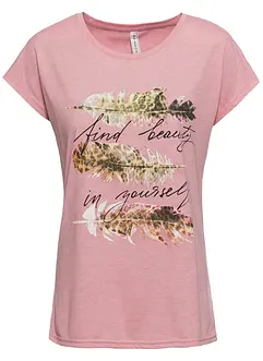 T-shirt met glitterprint, bonprix