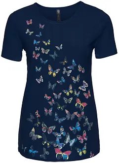 T-shirt met vlinders, bonprix