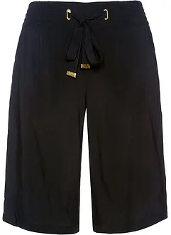 Viscose bermuda met strikceintuur, bonprix