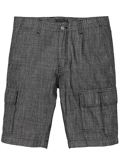 Chambray cargo bermuda loose fit, bonprix