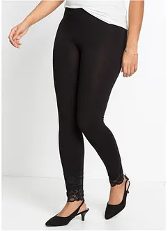 Legging met kant, bonprix