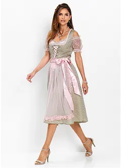 Dirndl met parels (2-dlg. set), bonprix